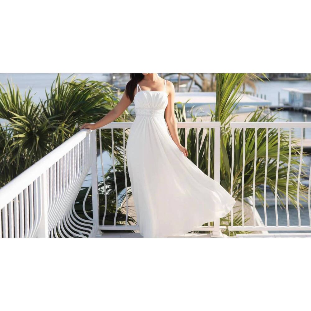NEW LAST DRESS goddess aura gown in white
